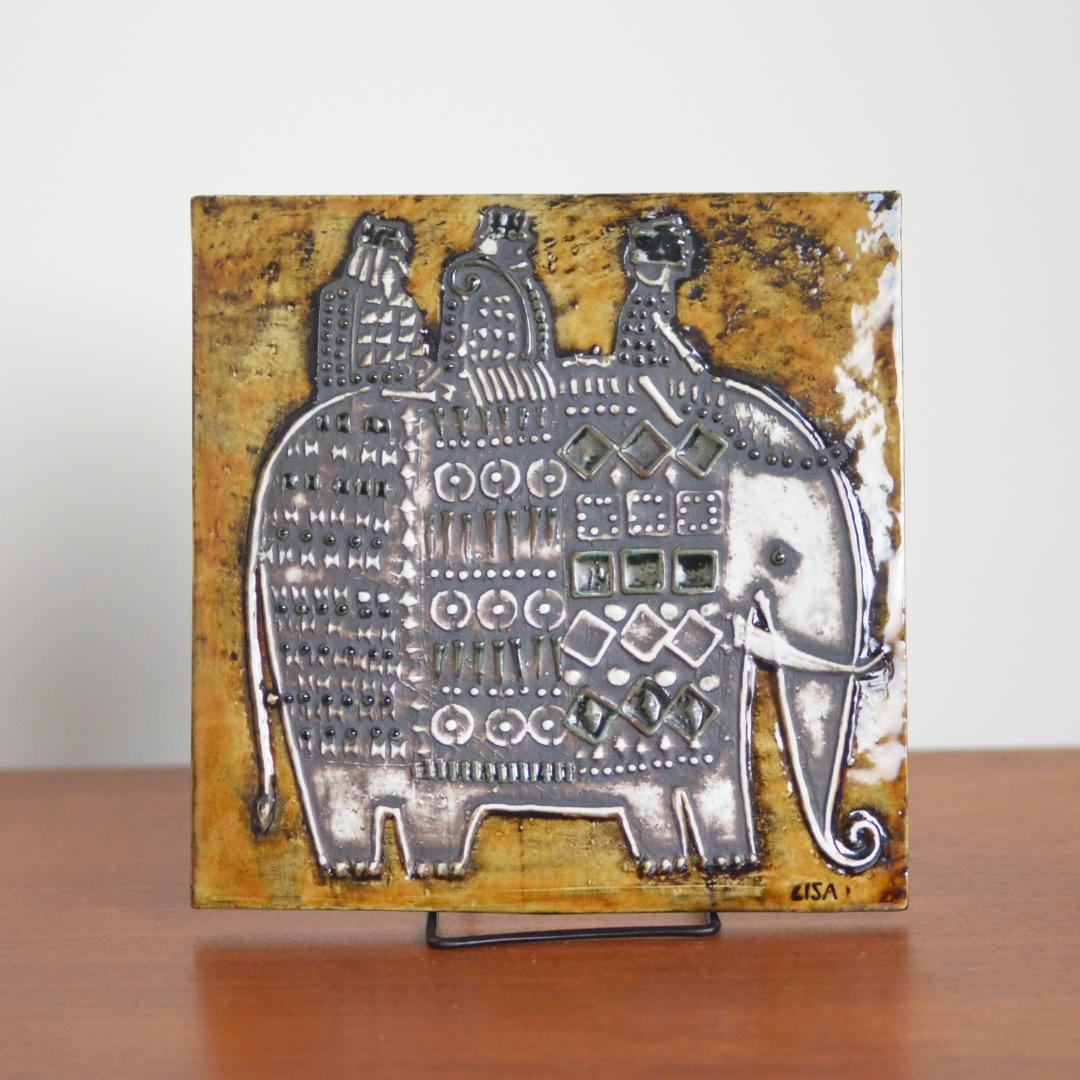 リサラーソン Lisa Larson 陶板