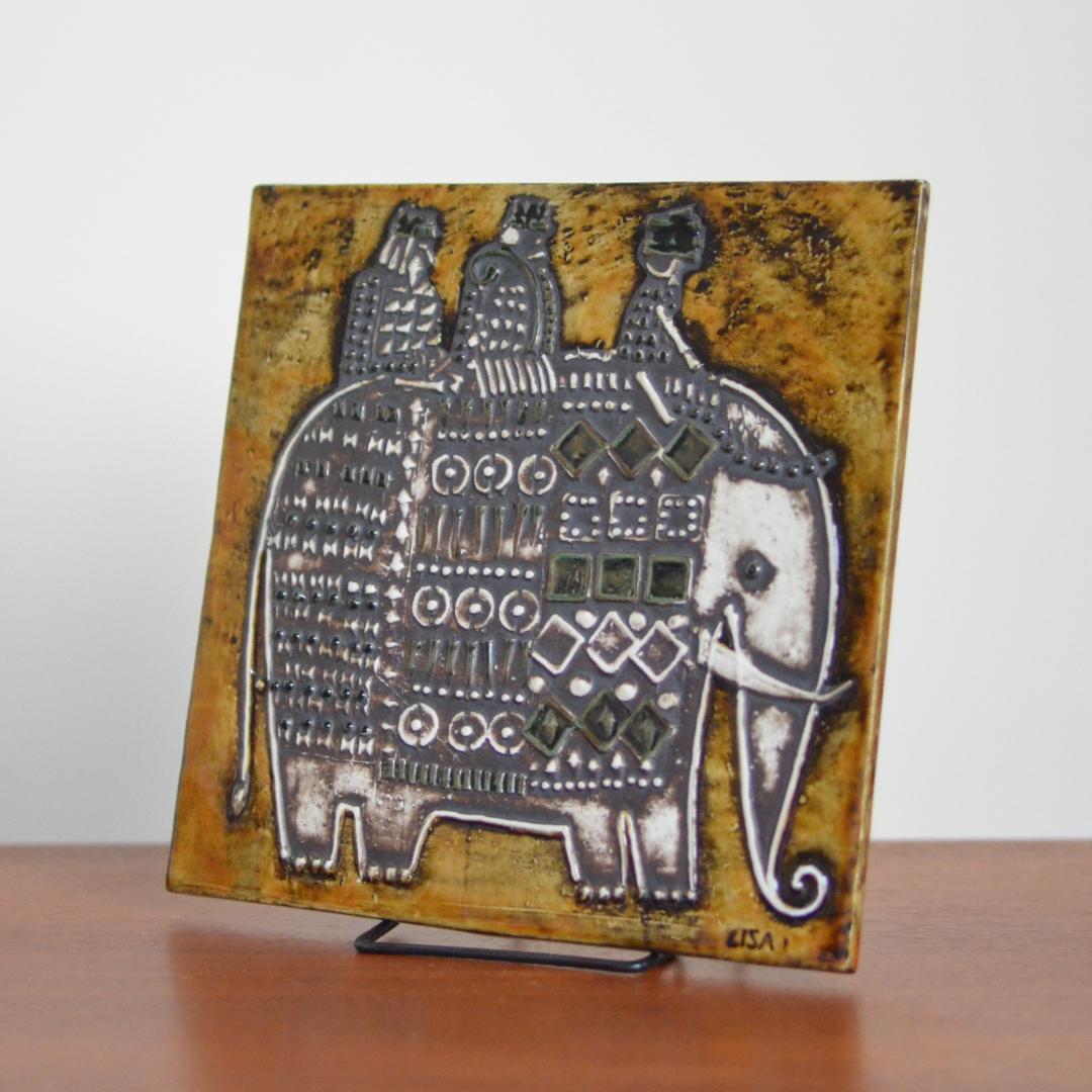 リサラーソン Lisa Larson 陶板