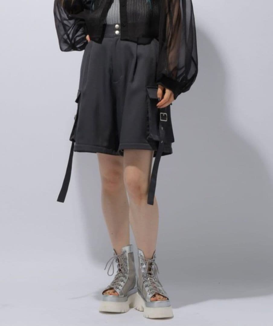 HARE 2WAYメタルカーゴパンツ グレー