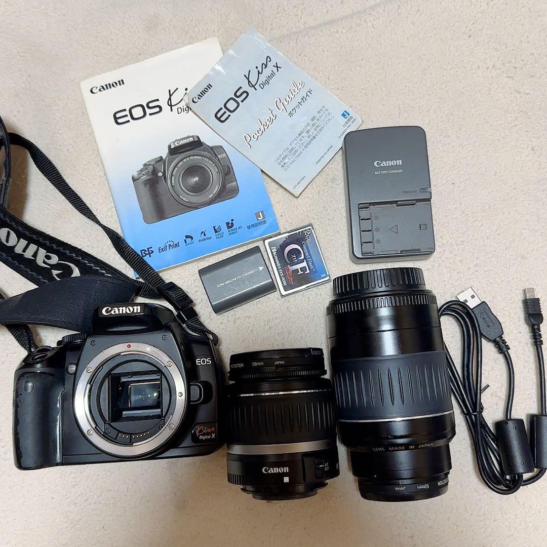 多*氏様 Canon kiss Xレンズキット人気機種　一眼レフ　望遠レンズ付き