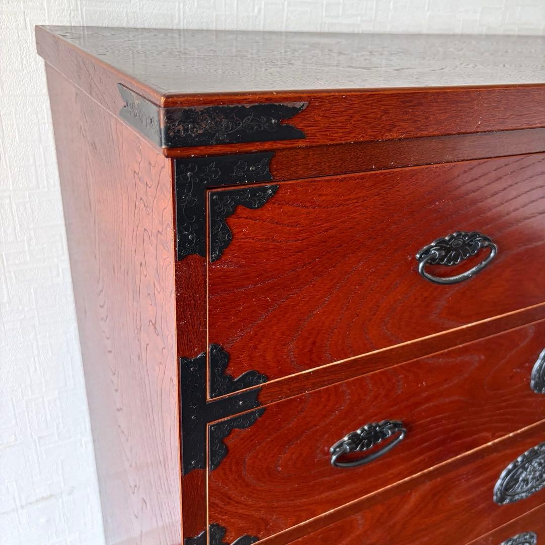 【希少】福島民芸 民芸家具　箪笥　和箪笥　整理タンス　アンティーク　けやき