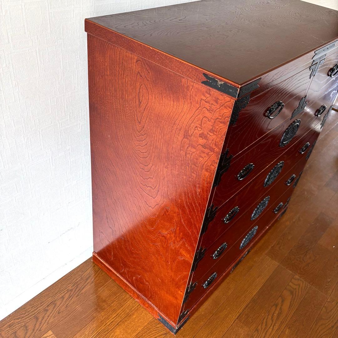 【希少】福島民芸 民芸家具　箪笥　和箪笥　整理タンス　アンティーク　けやき