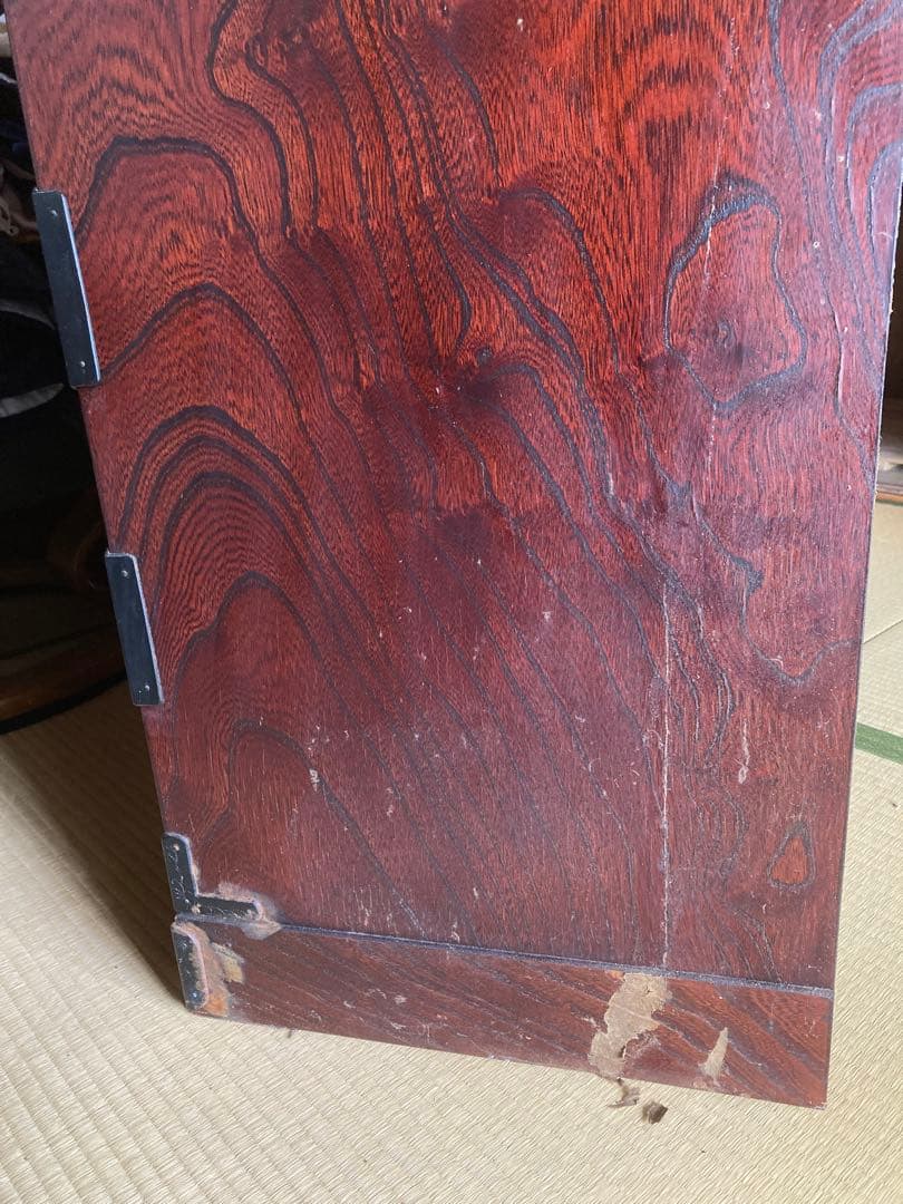 民芸調中古家具　岩谷堂タンス　三、五尺　上四ッ抽　整理箪笥