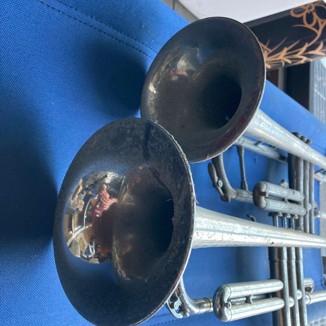 トランペット本体 2本セット 使用感あり錆、汚れジャンクパーツ取り用に2台セット