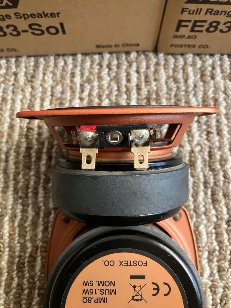 Fostex FE83-Sol フルレンジスピーカー2本　新品同様　おまけ付き