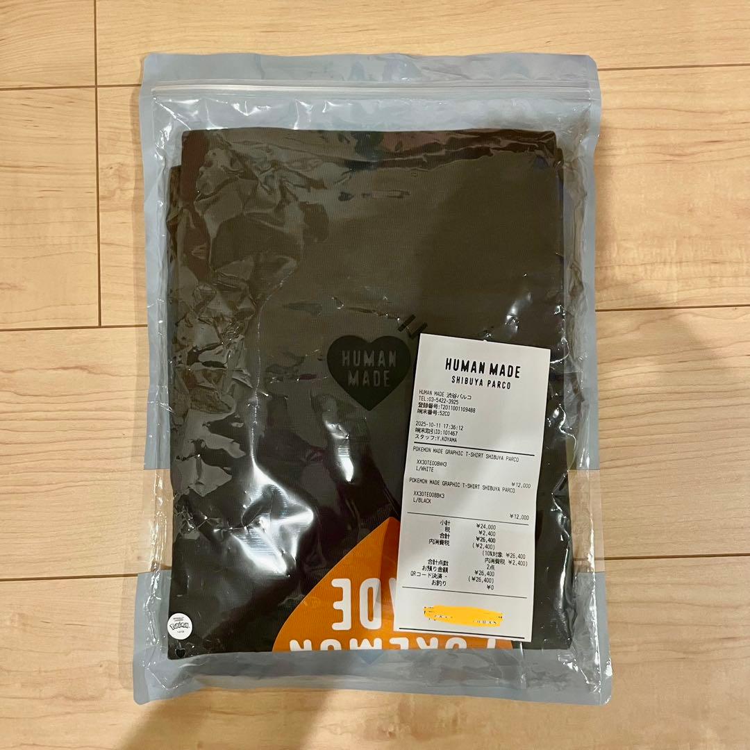 ★新品★ HUMAN MADE x Pokemon 渋谷限定 L サイズ 黒