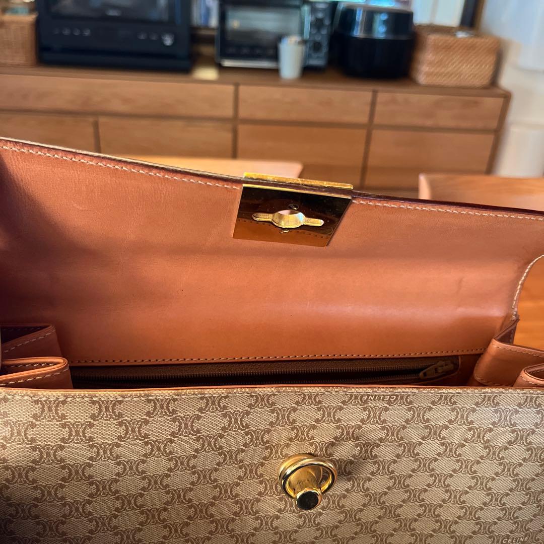 セリーヌ CELINE マカダム柄 ハンドバッグ