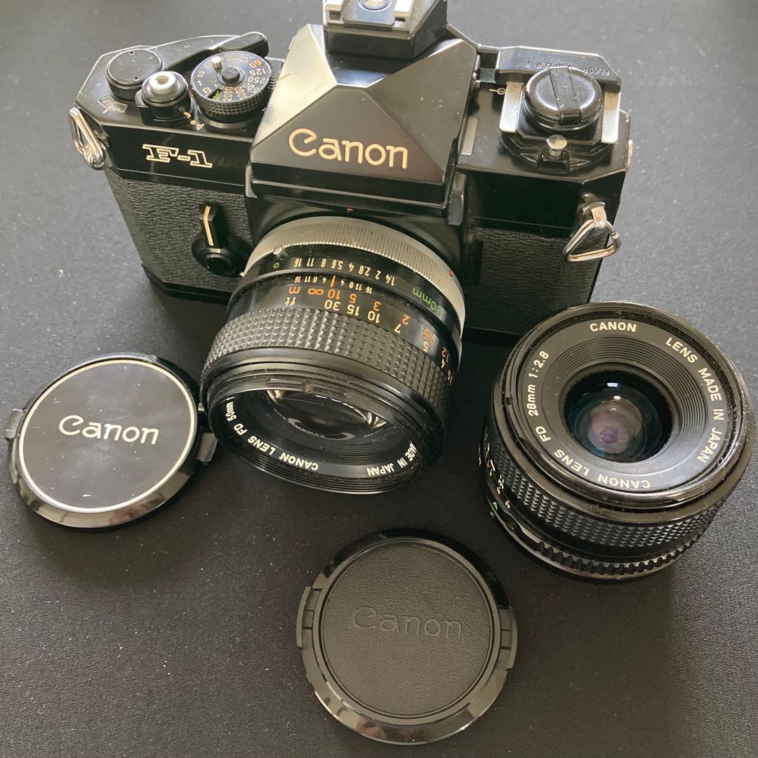 Canon F-1 レンズ50mm 1.4 S.S.C 28mm フィルムカメラ