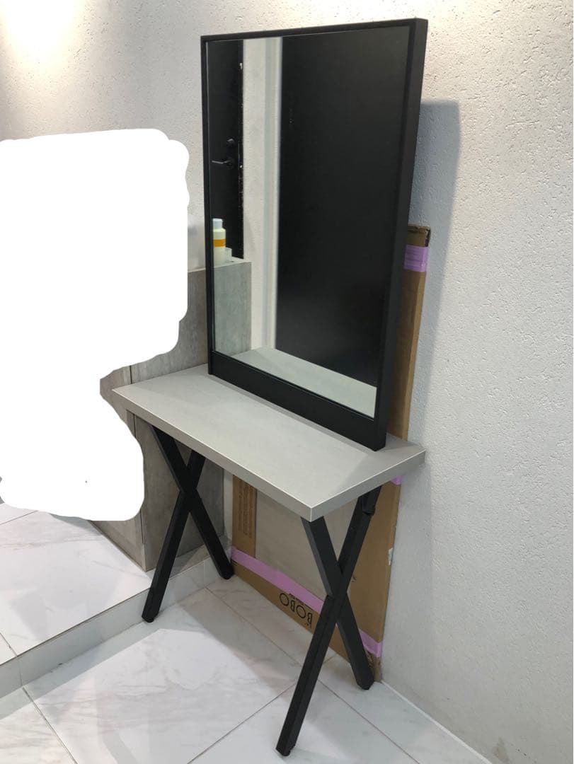 中古は1万引で販売 引取限定 ビューティーガレージ セット面 ドレッサー ミラー