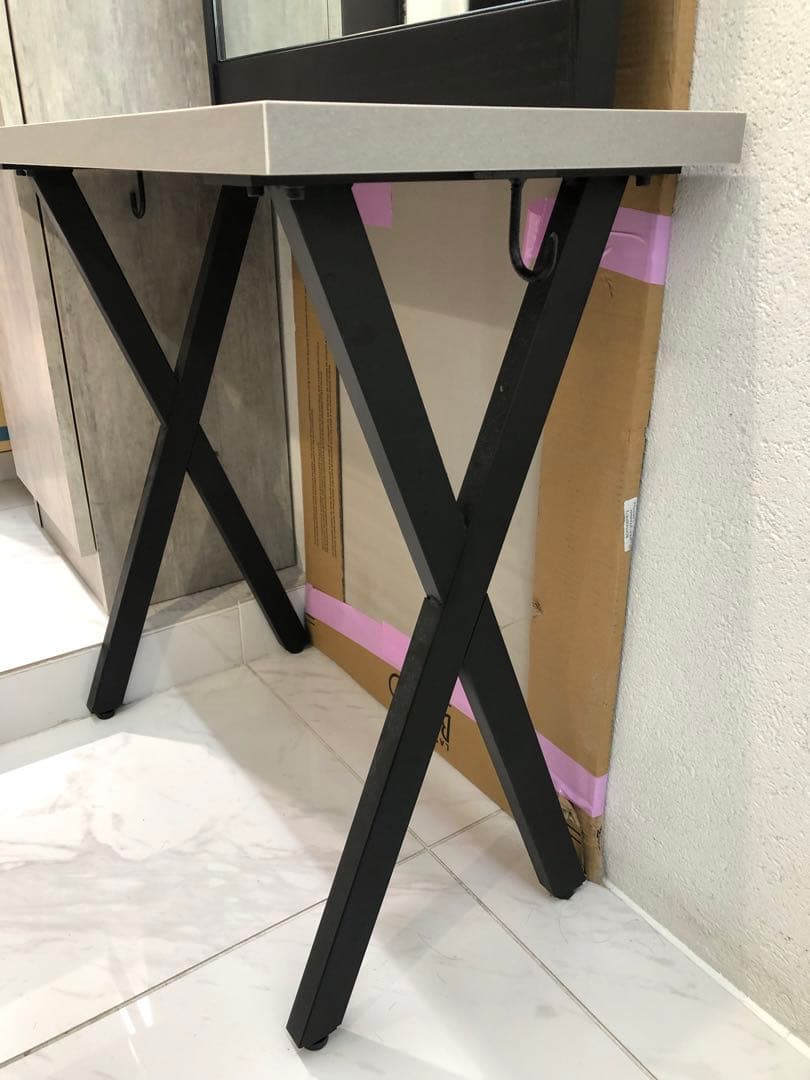 中古は1万引で販売 引取限定 ビューティーガレージ セット面 ドレッサー ミラー