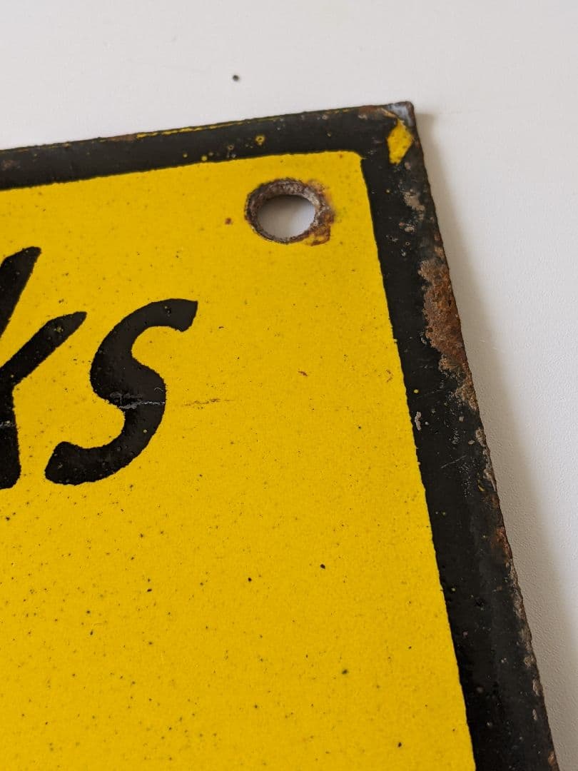 Sunoco ビンテージ サイン ミッキーマウス横61㎝ 縦30.5㎝ 看板