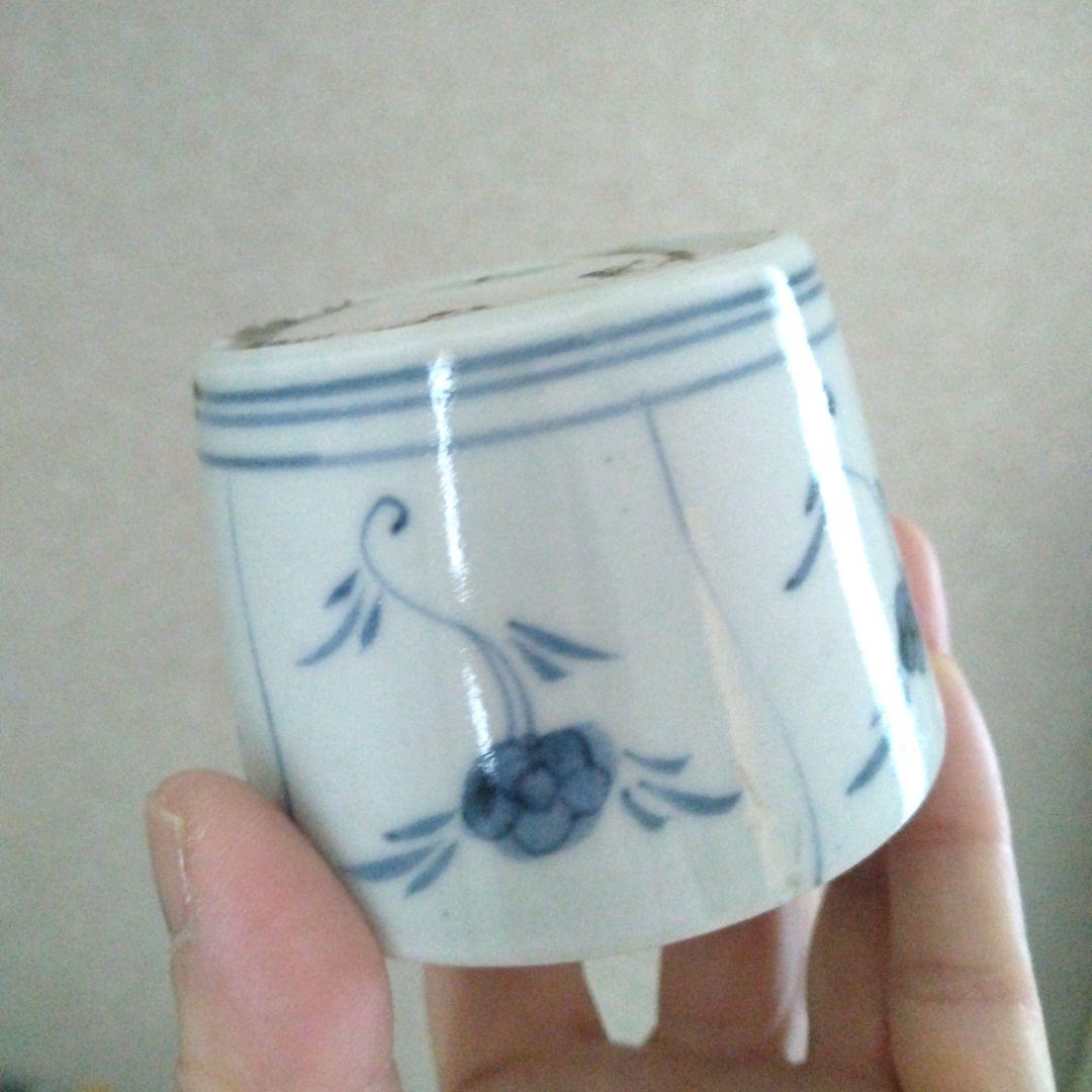 古伊万里染付花文猪口江戸時代