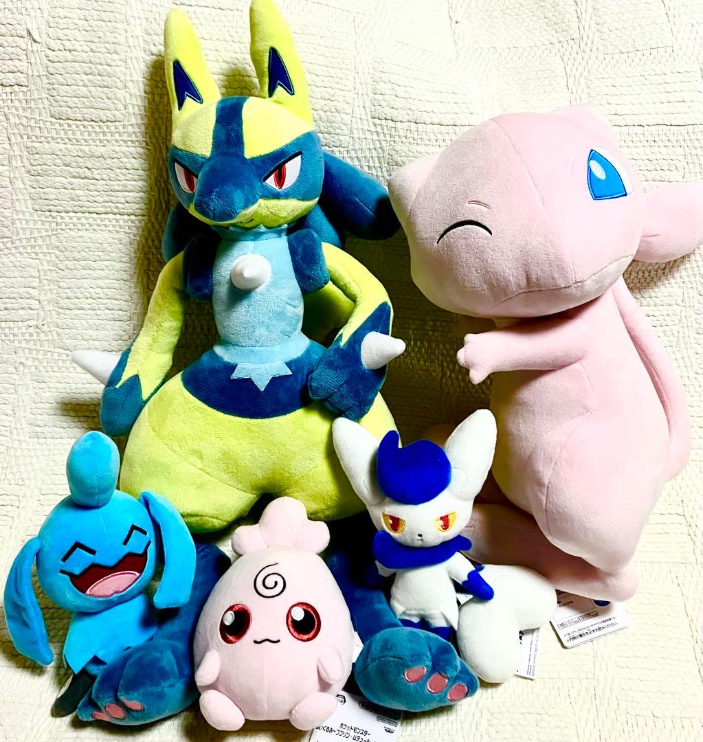 ポケモン6種(ニャオニクス、ププリン、ソーナノ、ミュウ、ラプラス、ルカリオ)