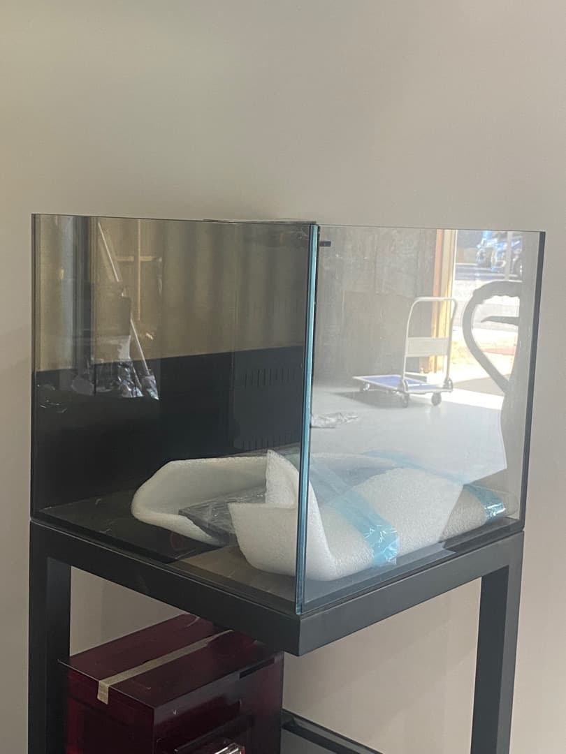 新品水槽オーバーフロー水槽45x45x38高さ80cmアクアリウム水槽引取可能