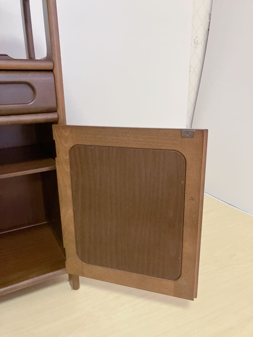 Karimoku カリモク 木製 電話台、FAX台　キャビネット飾り棚 収納　②