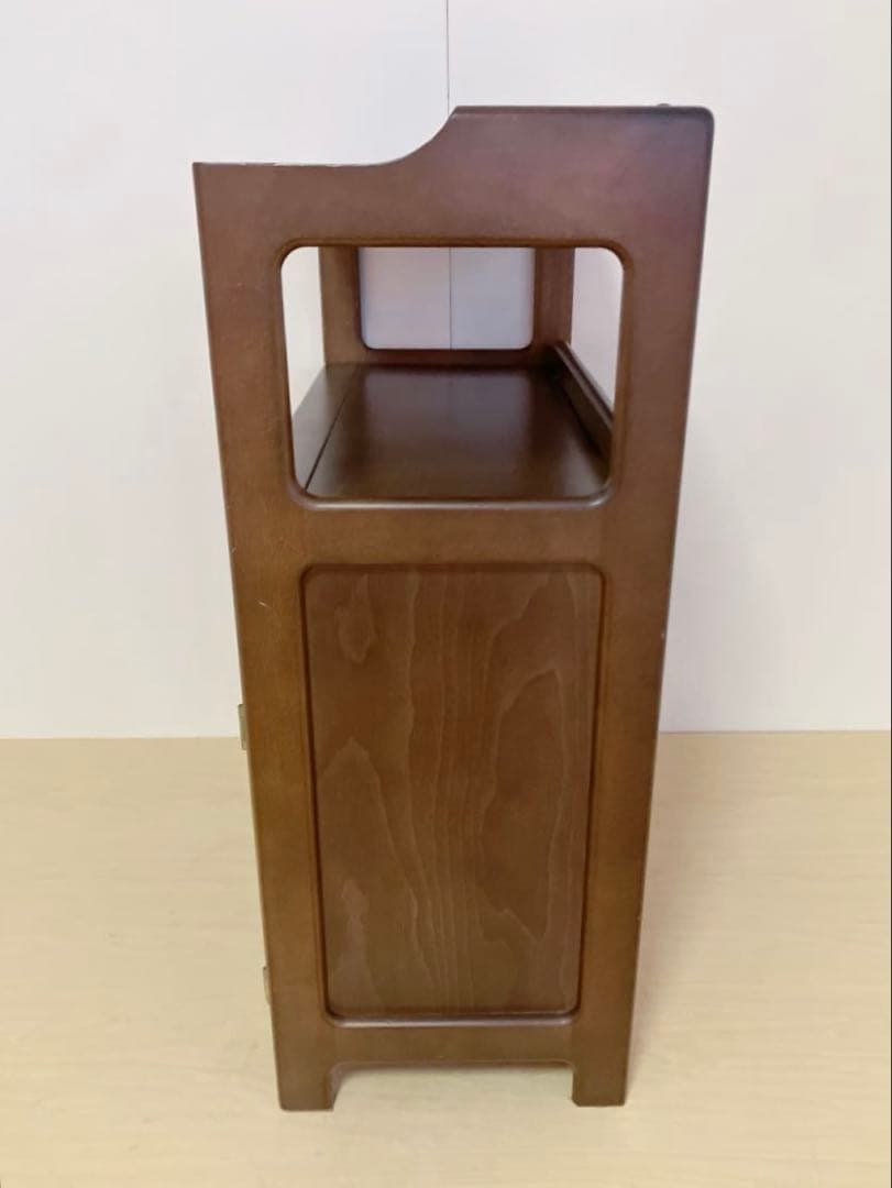 Karimoku カリモク 木製 電話台、FAX台　キャビネット飾り棚 収納　②