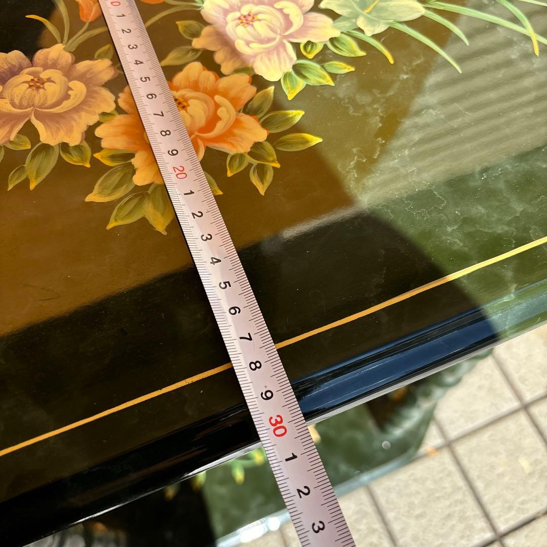 花柄コンソール　テーブル　台　アンティーク家具