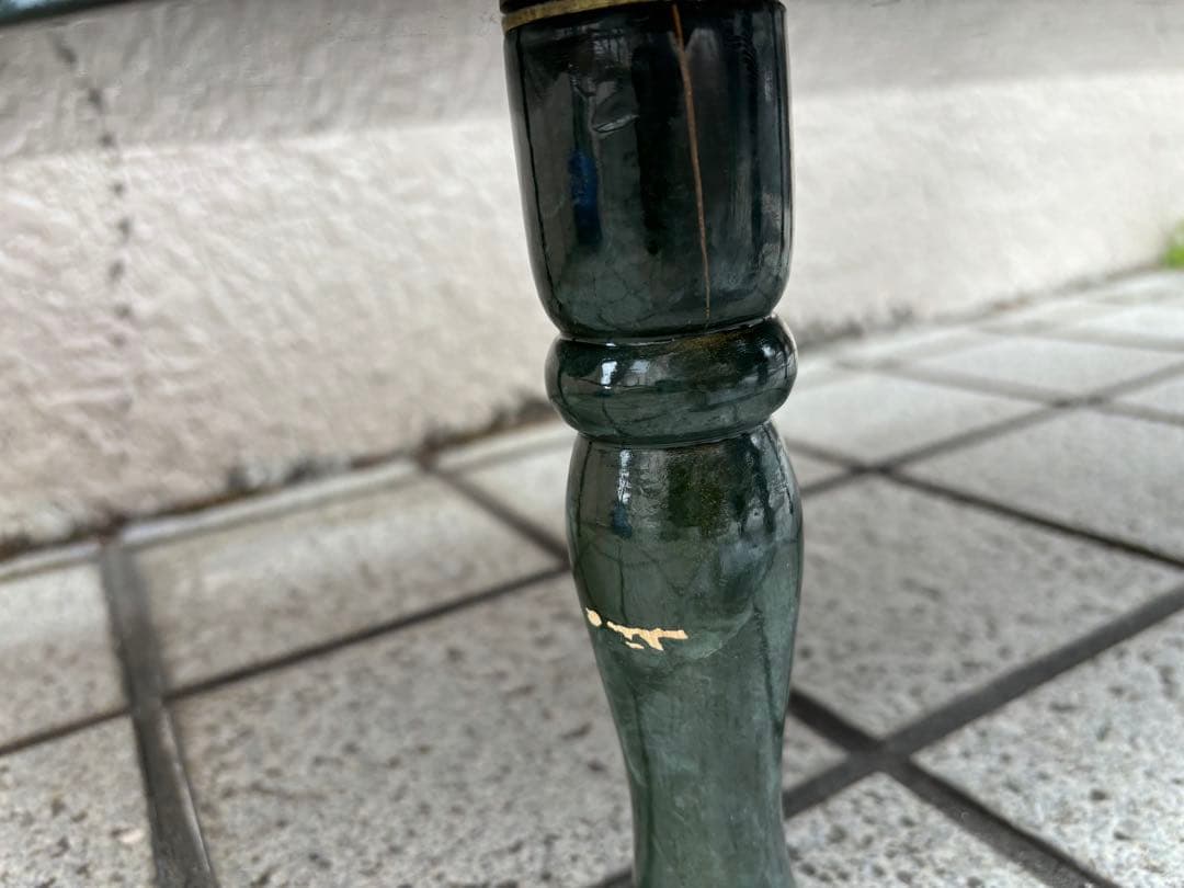 花柄コンソール　テーブル　台　アンティーク家具