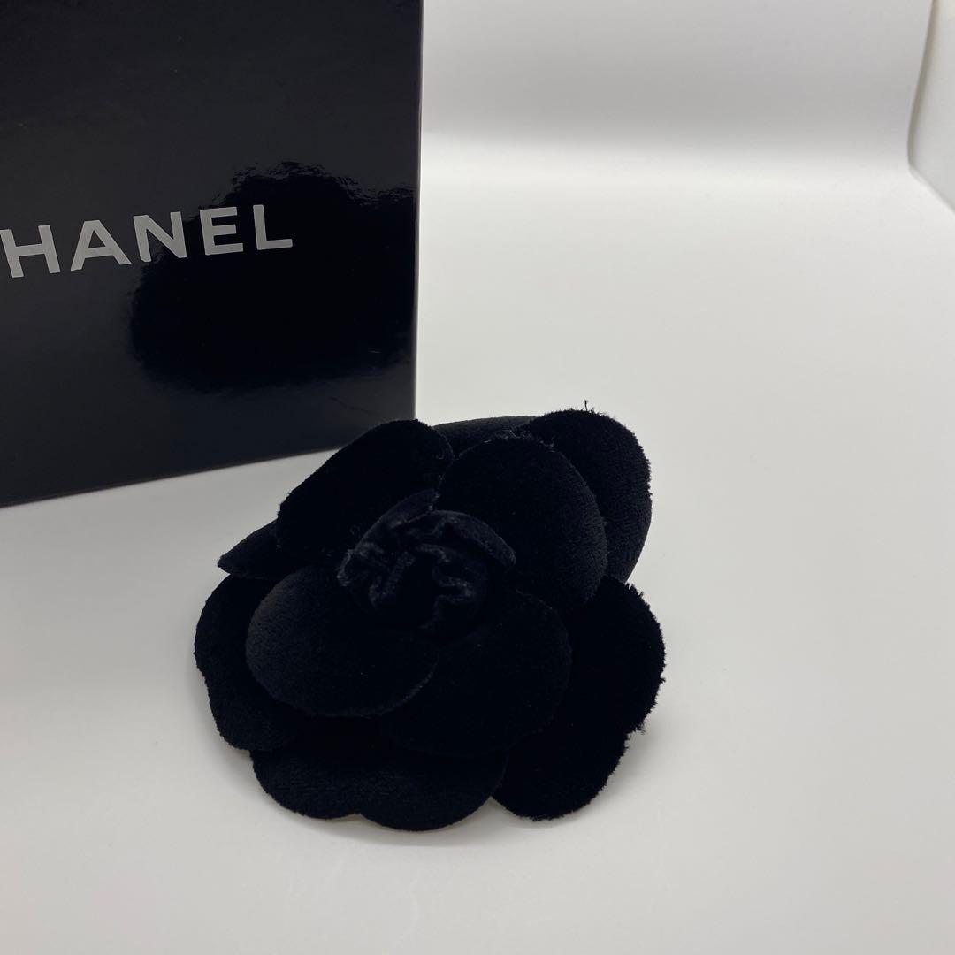 ［正規品］CHANEL カメリア コサージュ ブラック系