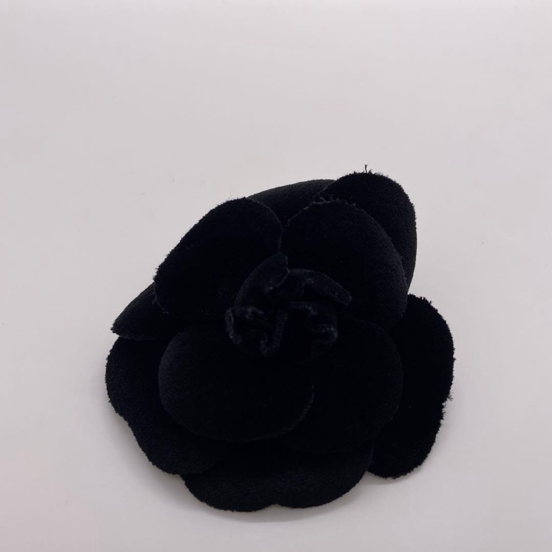 ［正規品］CHANEL カメリア コサージュ ブラック系