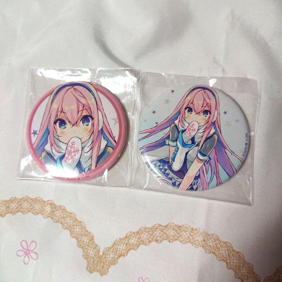 巡音ルカ　缶バッジセット　雪ミクスカイタウン