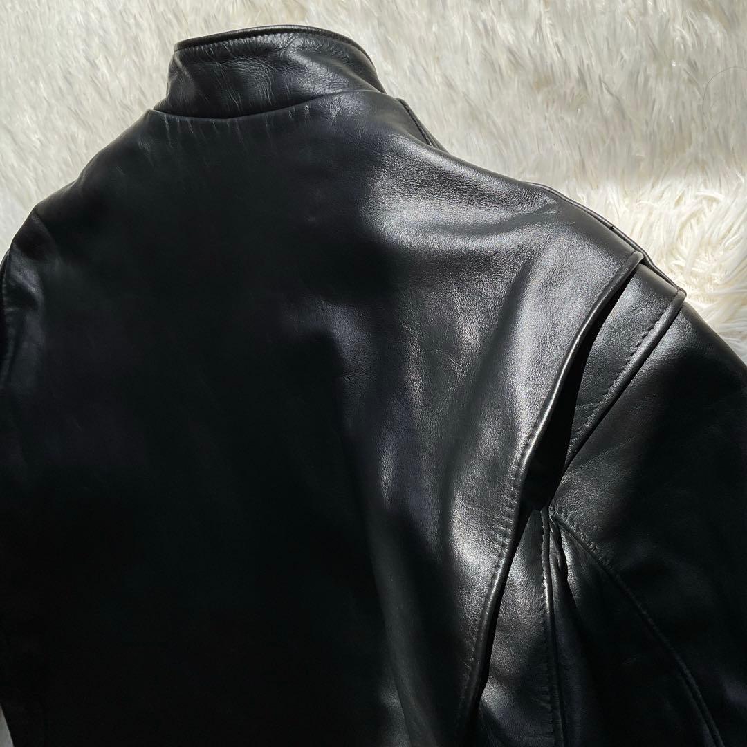 美品✨schott 641 レザージャケット　シングルライダース　本革　44 黒