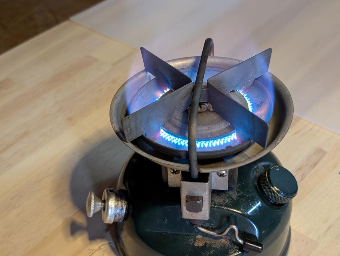 【分解メンテ済】 希少品 コールマン 508ストーブ２レバー 88年 12月