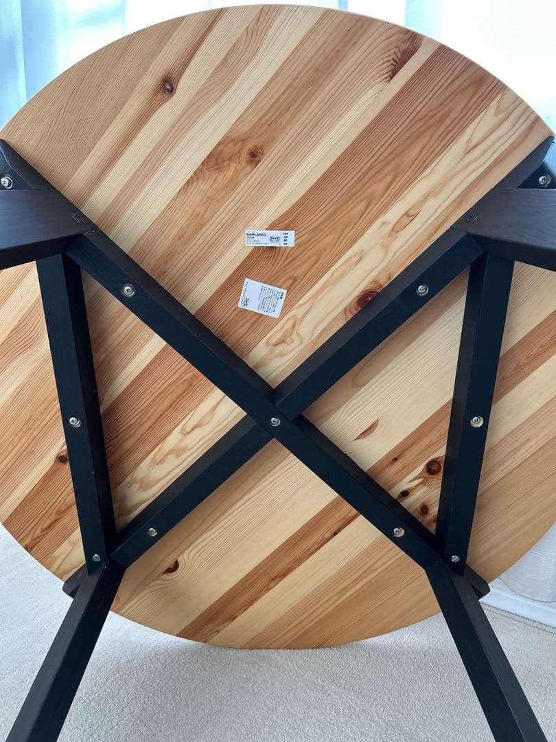 【たつ】IKEA 丸テーブル GAMLARED ガムラレード