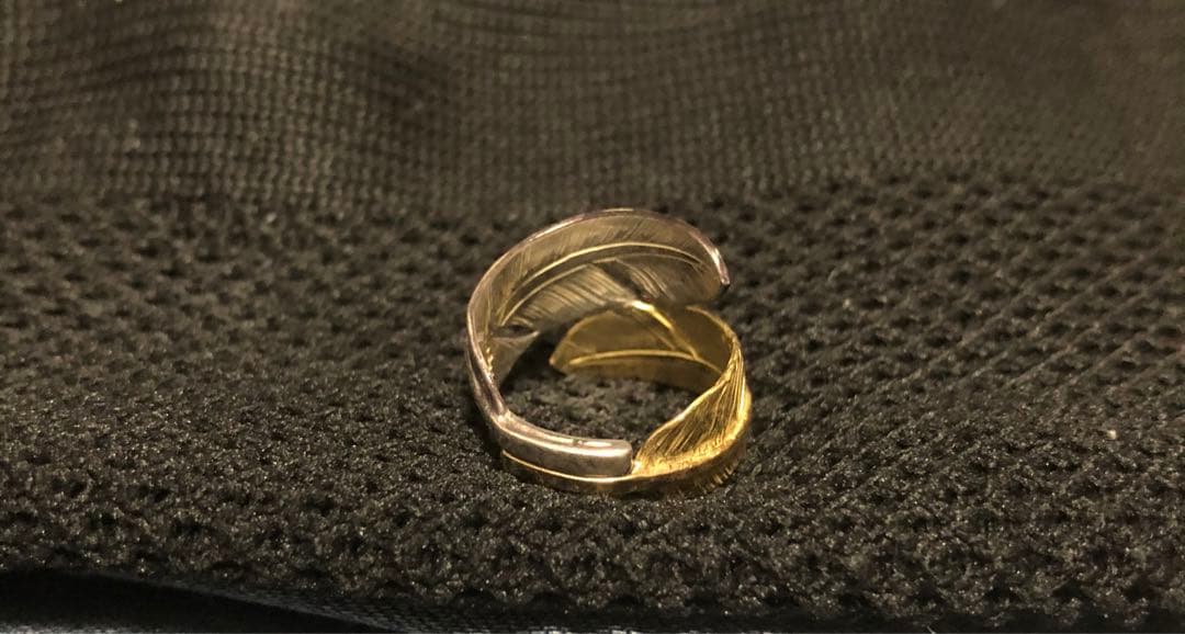 TOM出品商品　貴重　フェザーリング　金銀コンビ　指輪