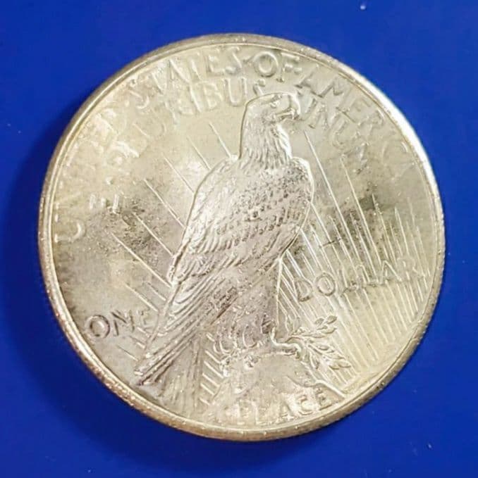 M*g様 アメリカ　1925　銀貨ダラー　平和ドル　GEM BU+　本物保証