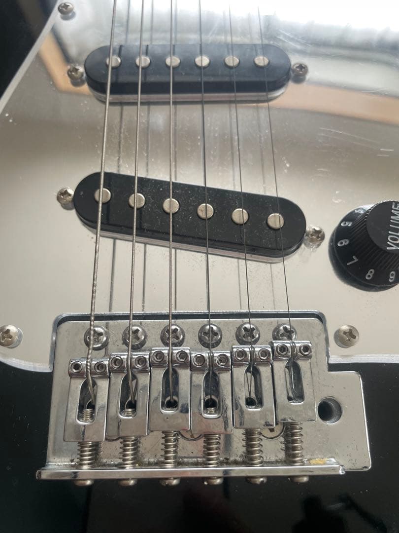 Mavis ストラトキャスター ブラック 黒 ミラーピックガード 初心者用！