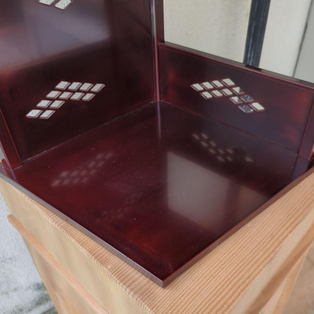 つれづれ棚 茶道具 棚 木製 漆器 木箱 美品 茶棚 お点前 在銘 飾り棚