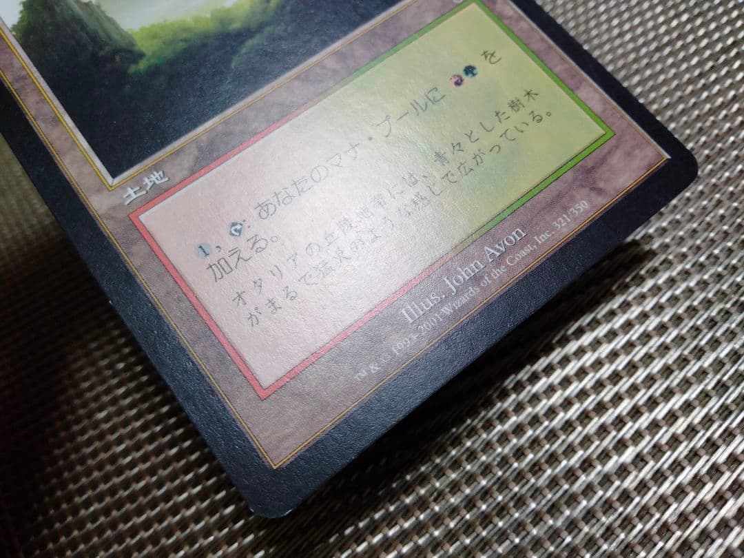 【ご確認用】オデッセイ モスファイアの谷 日本語 1枚　MTG