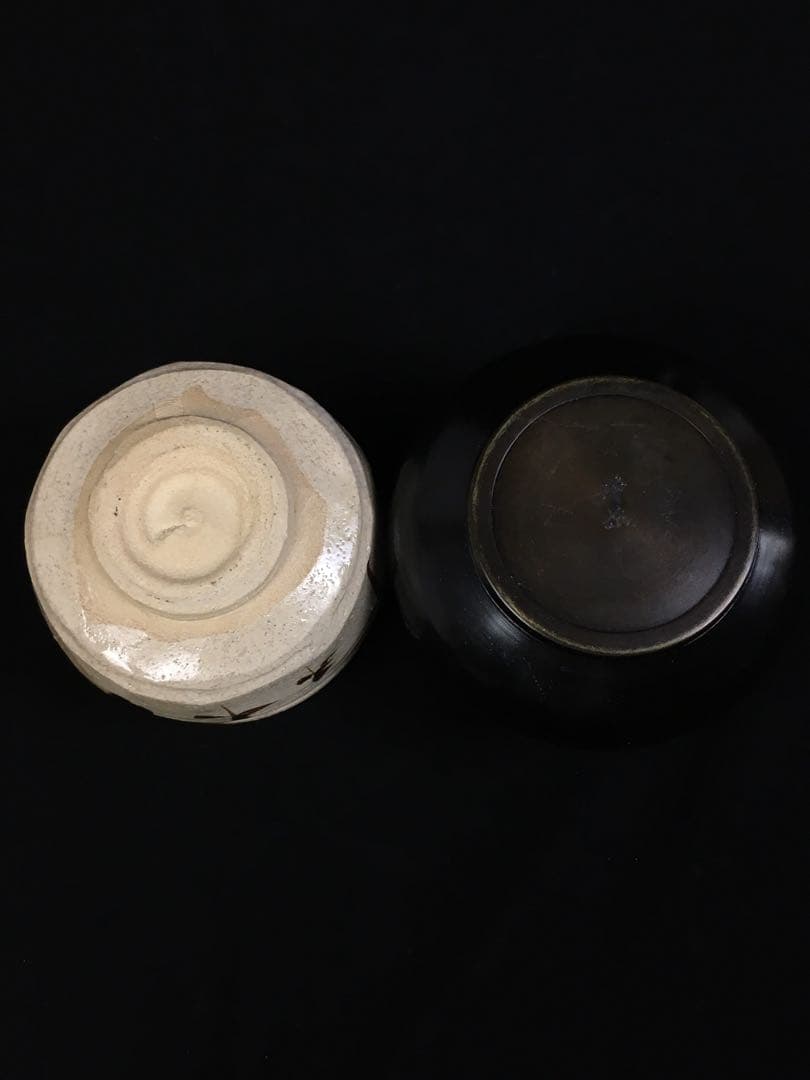 S348茶道具セット 短冊茶箱 10点揃 抹茶碗 水指 銅建水他