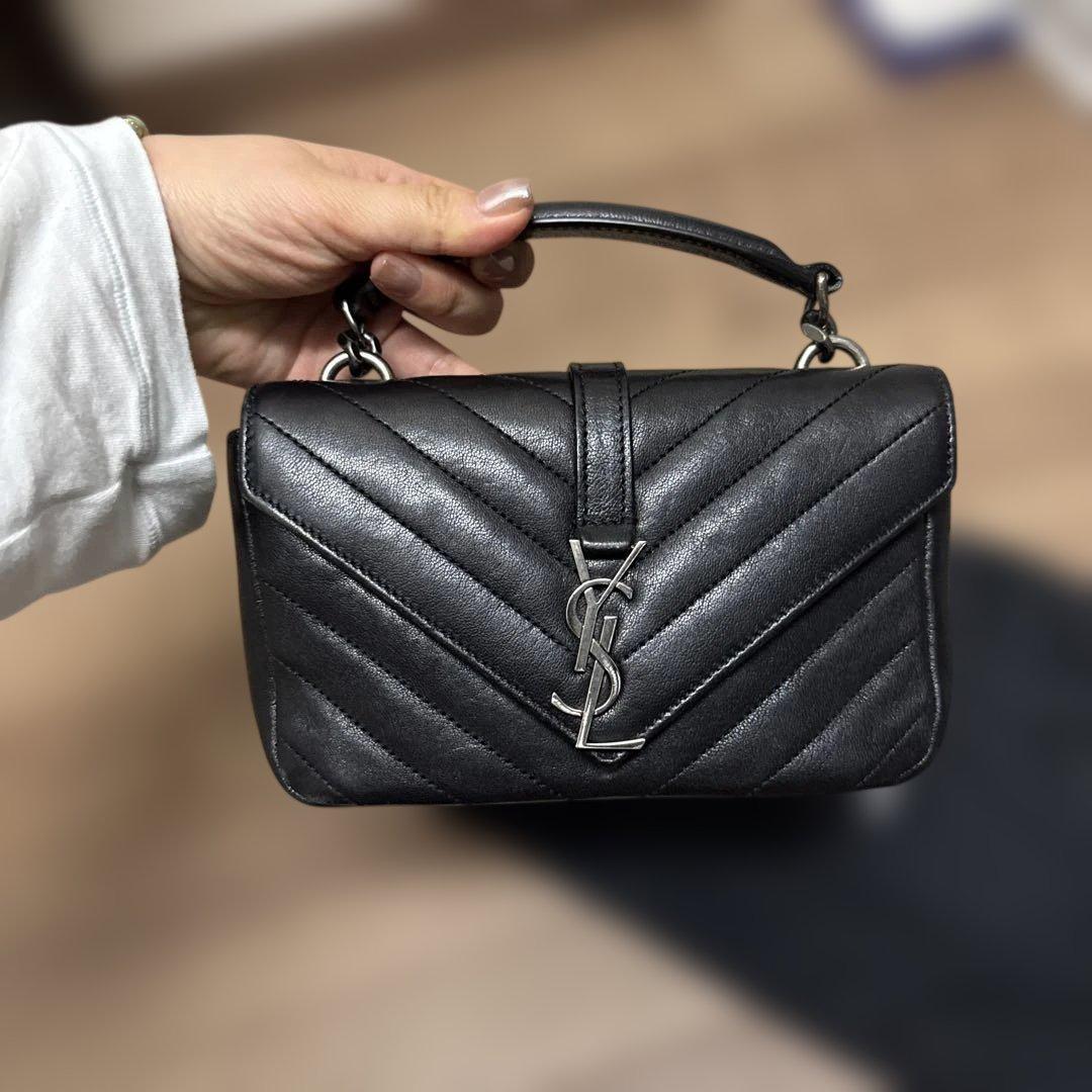 Saint Laurent ブラックショルダーバッグ