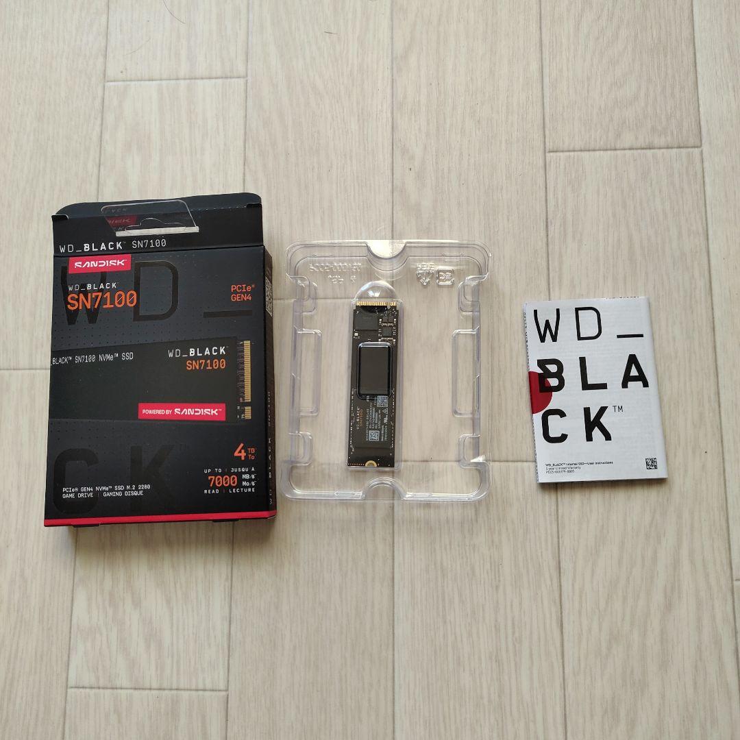 【新品未使用】WD_BLACK SN7100 4TB M.2 NVMe SSD
