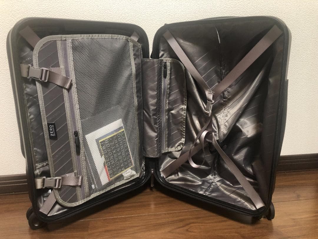 ゼロハリバートン ポリカーボネート キャリーケース 前開き 機内持込 ブラック