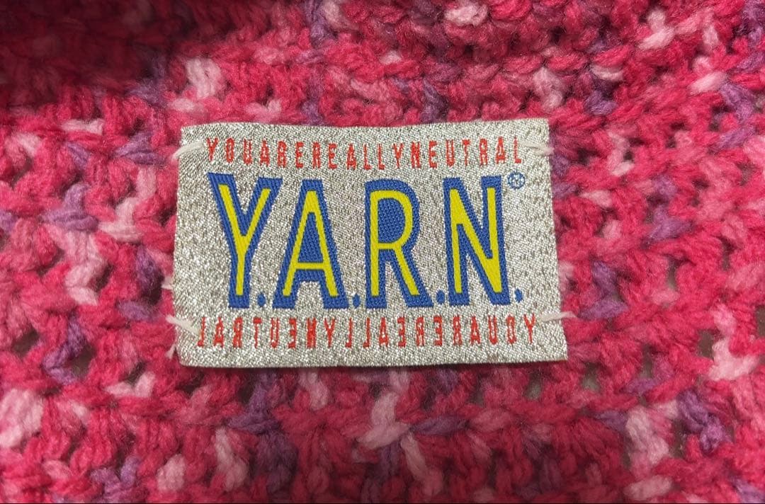 帽子 Y.A.R.N. 3D Cross Handmade Knit hat