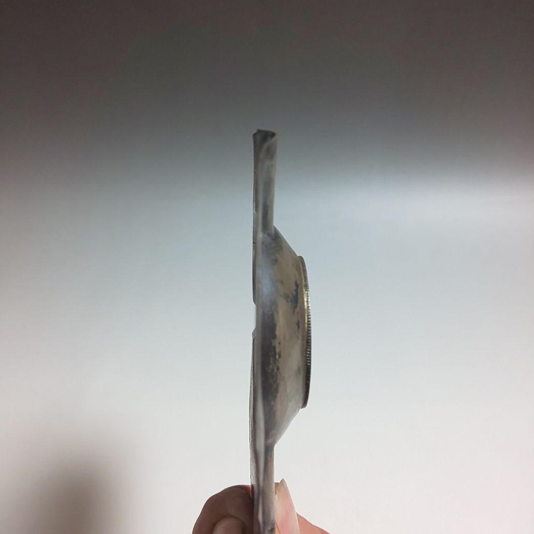 中華民国三年 壹圓銀貨 灰皿 時代物 中国美術 骨董