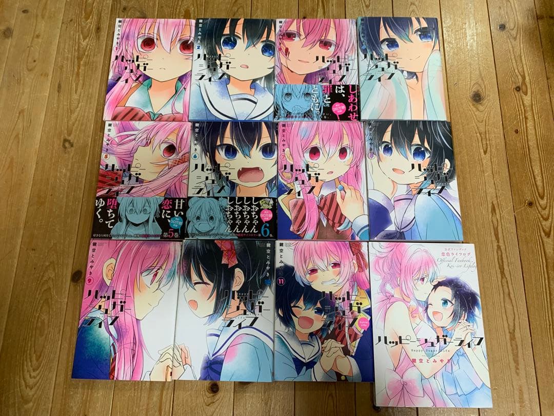 ハッピーシュガーライフ 1-11巻＋公式ファンブック恋色ライフログ.特典あり