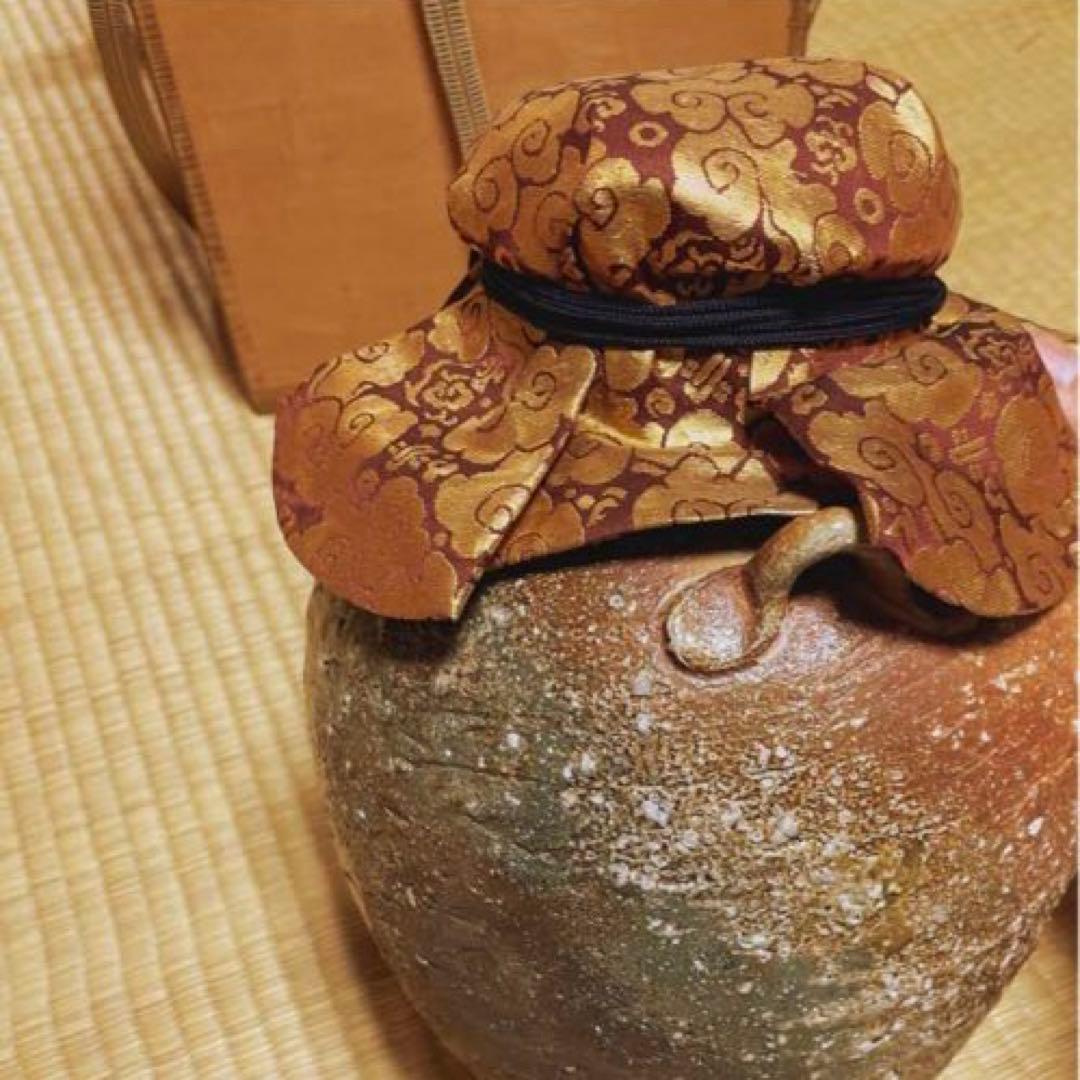 飾り壷　共箱有り【美品】飾壺　茶壺　茶道具　瑞峯　口切の茶事