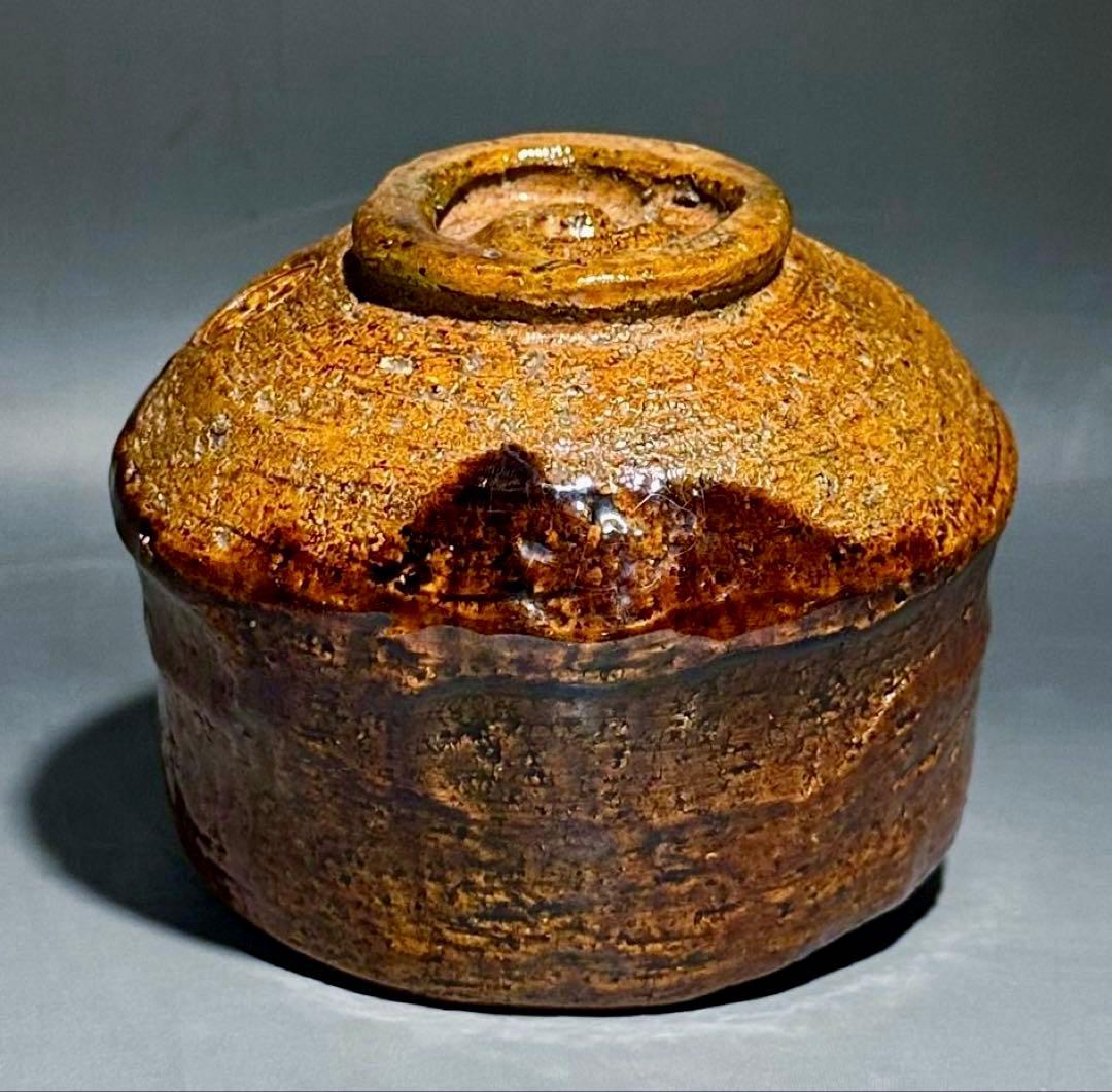 楽吉左衛門十二代 弘入　飴茶碗「紅雨」／共箱・共布／表千家十二代 惺斎　極め