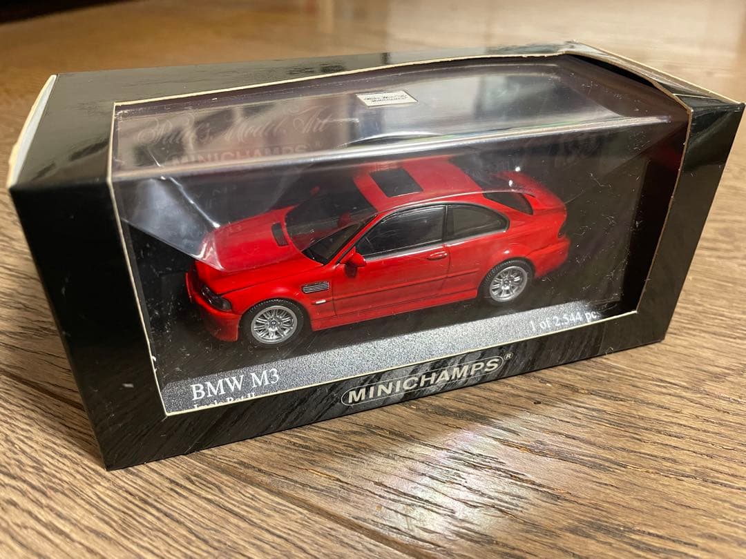ミニチャンプス製　1/43 E46 M3 イモラレッド
