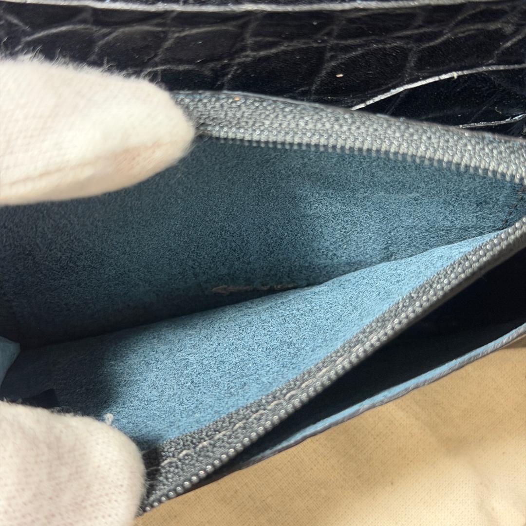 【新品未使用】イルビゾンテ 長財布 ブラック系 ダークグレー