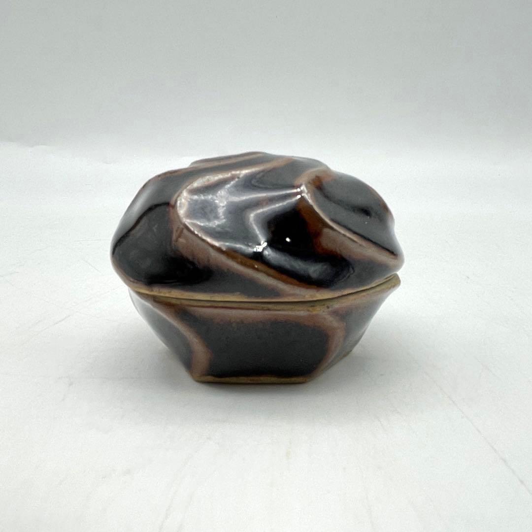 福光焼　河本賢治　香合　茶道具