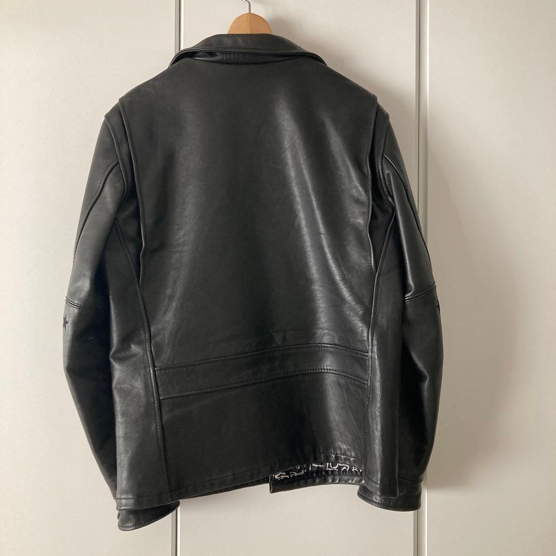 Lサイズ⭐︎schott✖️stussy シングルライダースジャケット