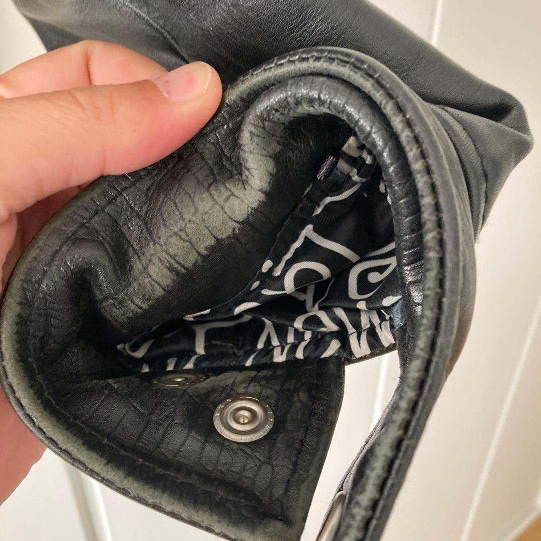 Lサイズ⭐︎schott✖️stussy シングルライダースジャケット