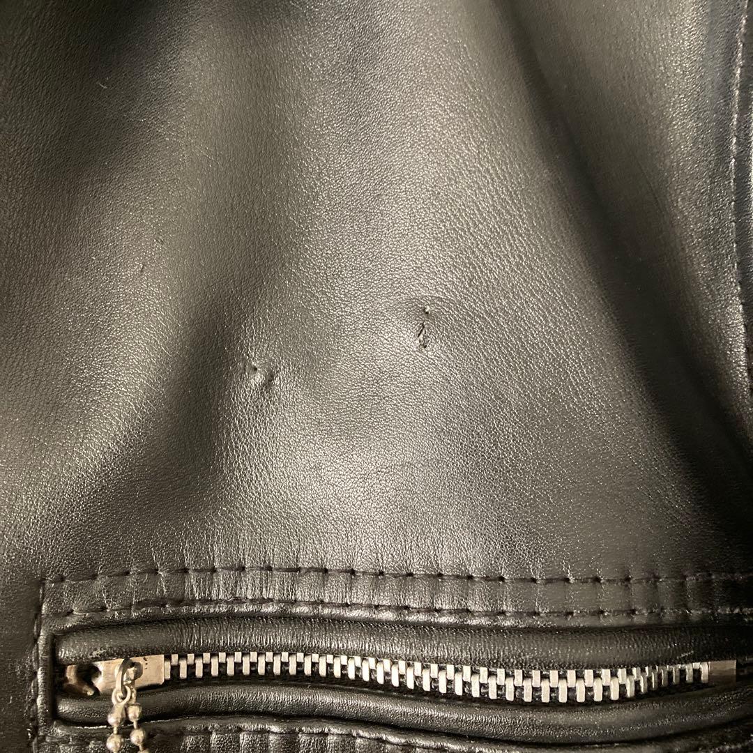 Lサイズ⭐︎schott✖️stussy シングルライダースジャケット