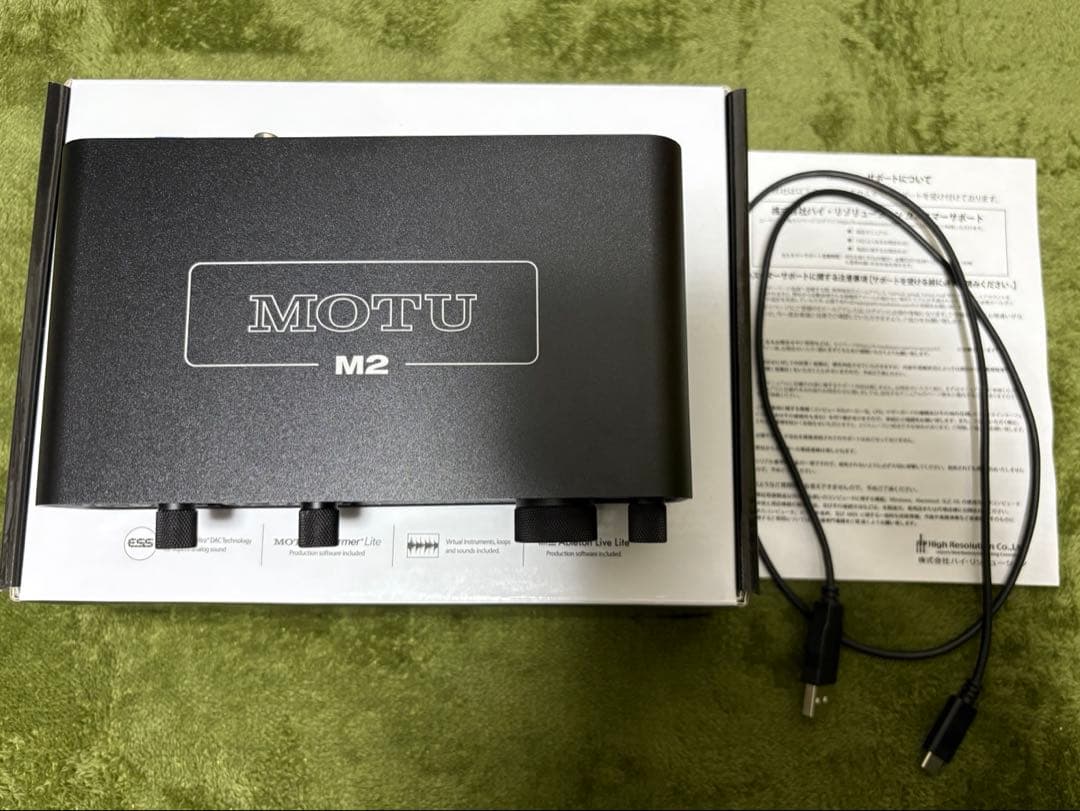 《美品》オーディオインターフェース　MOTU M2 動作確認済み