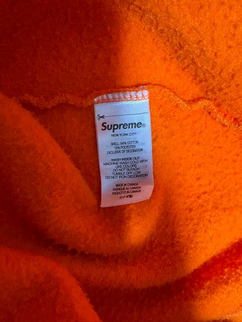 SUPREME オレンジ パーカー フーディー